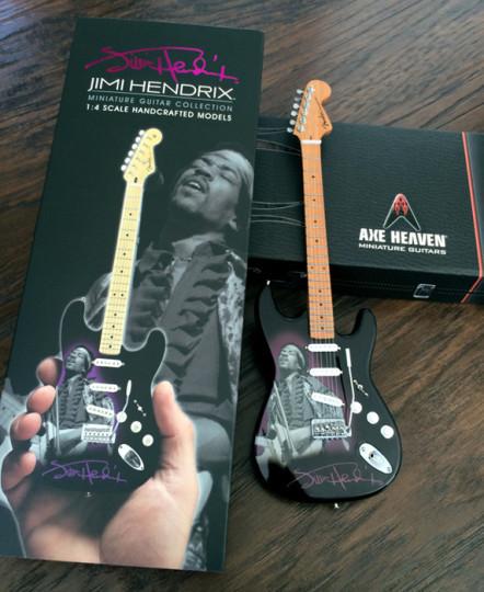 Jimi Hendrix - Officially Licensed Jimi Hendrix Mini Fender™ Strat™ Tribute Guitar Model - NIB
