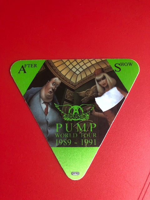 Aerosmith - Pump World Tour 1989-91 - Cloth Backstage Pass
