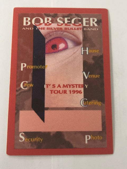 Bob Seger & the Silver Bullet Band -  It's a Mystery Tour 1996 - Backstage Pass