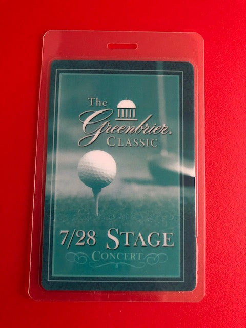 The Greenbrier Classic Concert 2014 - Jimmy Buffet - Maroon 5 - Backstage Pass