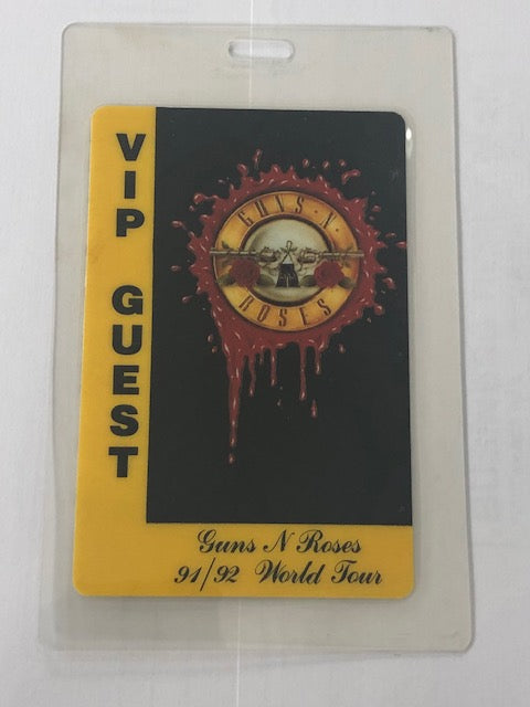 Guns N Roses - World Tour 1991 -92 - VIP Backstage Pass