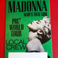 Madonna - Who's that Girl Tour 1987 - Backstage Pass