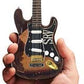 Stevie Ray Vaughan - SRV - Distressed SRV Custom Miniature Fender Strat Guitar Replica - NIB
