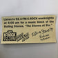 Rolling Stones - Bumper Sticker Promotion from K-Rock 1989 - Backstage Pass