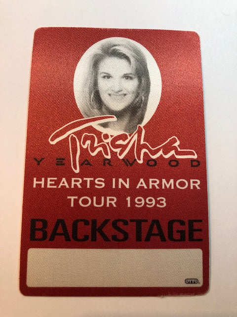 Trisha Yearwood - Hearts in Armor Tour 1993 - Backstage Pass